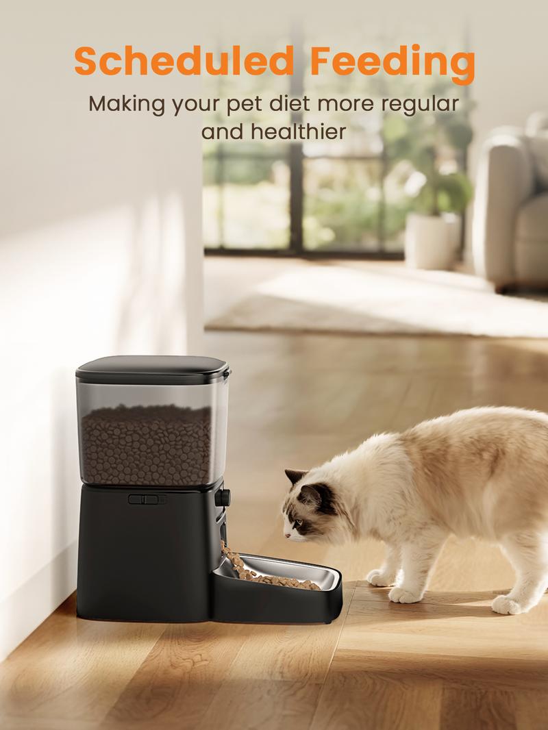 oneisall  Smart  Pet  Feeder, 3.5L Automatic Food Dispenser for Cats, dogs，Small Pets Indoor, Timed and quantitative dry food cat feeder