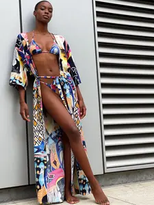 bird kimonos for women duster kimono beach boho cardigan beach cover up Geometry print long kimonos open front plus size colorful floral kimono swimsuit cover ups robes cardigans dusters