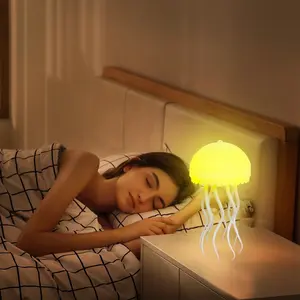 RGB Jellyfish LED Light, Modern Adjustable Lighting, Ocean Theme, Full Color Gradient, Long Battery Life, Reusable, Home Decor