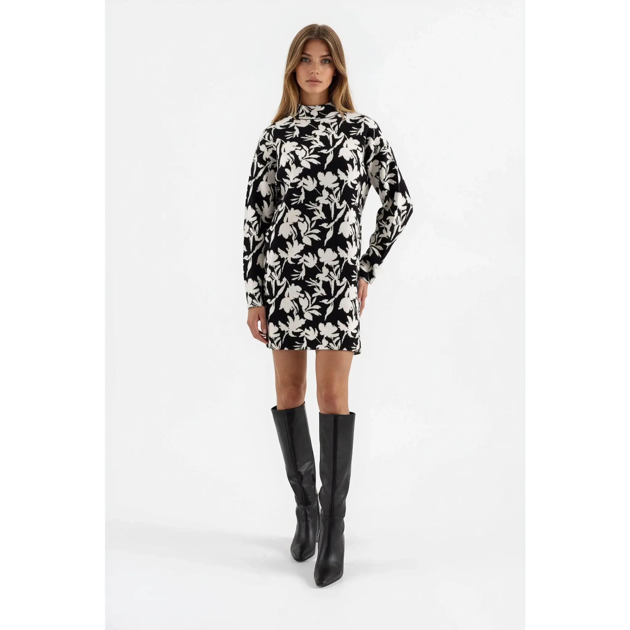 Printed Mini Dress
