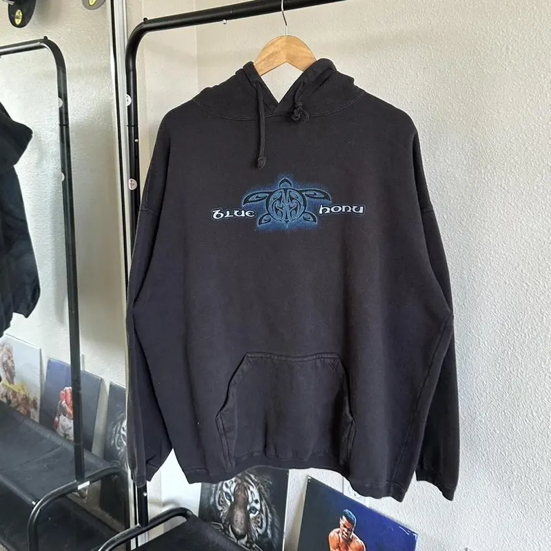 navy y2k hoodie - TikTok Shop