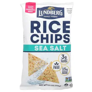 Lundberg Rice Chips, Sea Salt, 5.5 oz (156 g)
