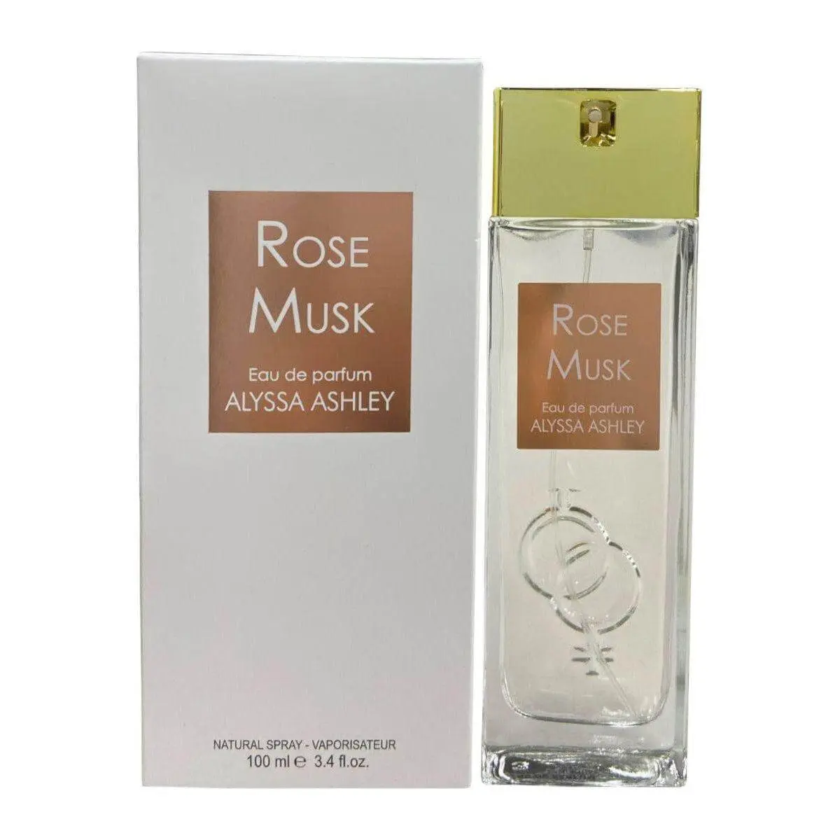 Alyssa Ashley Rose Musk Women's EDP Perfume - 3.3/3.4 oz Fragranced, Floral, Aromatic Packaged Boxed New-in-Box Precious Aroma Fragrance, Fragranced Women's Fragrance, Floral Women's Fragrance