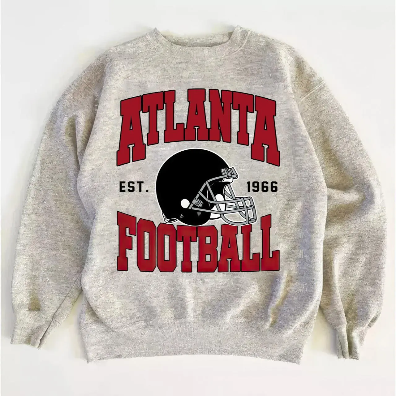 Atlanta Vintage Football Sweatshirt, Oversized Atlanta Retro Crewneck Gift