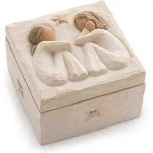 Friendship Keepsake Box, Forever True, Forever , Holds  and Treasures, Carving of   or Sisters, Sculpted Hand-Painted Keepsake Box