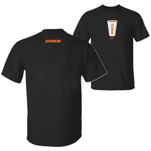 Dunkin' Exclusive Graphic Tee, 2 Sided, Lovers Shirt, Trendy Streetwear Top, Casual Unisex Tee, Gift For Men Women, Menswear, Womenswear, Full Size