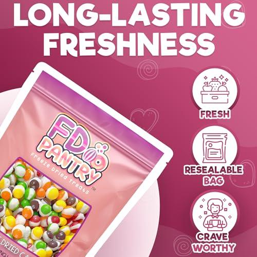 Fruit Crunch Original Rainbow Freeze-Dried Candy, 10 oz, Assorted Fruit Flavors, Large Pouch, Ideal Gift Snack Treat
