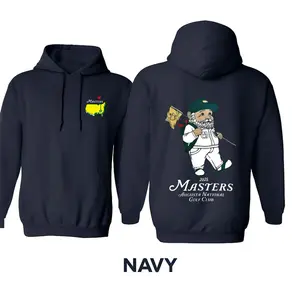 Masters 2025 Golf Hoodie - Augusta National Iconic Caddy Graphic Pullover - Vintage Tournament Inspired Trendy Fan Gift - Unisex Navy Hoodie