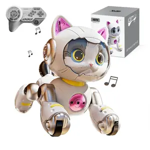 Remote Control Robot Cat Toy, Programmable Gesture Touch Sensor, Singing and Dancing, Ideal Gift for Boys and Girls, Educational Toy Kids Birthday Christmas Gifts