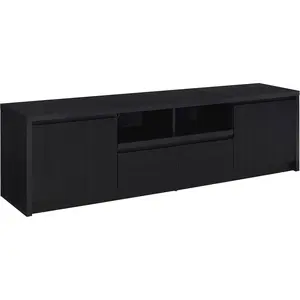 Winfield 78-inch 2-door TV Stand Media Console Black
