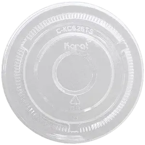 [1,000 pcs] Karat 98mm PET Flat Lids, No Hole