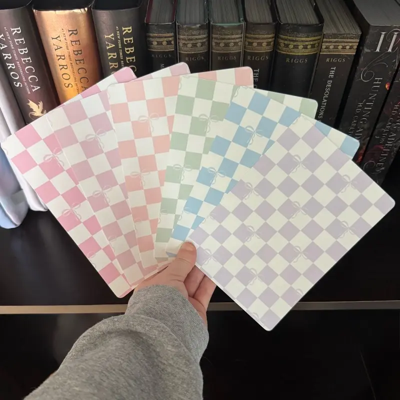 Pastel Checkered Kindle Insert with Bows, Coquette Kindle Case Insert, Preppy E-Reader Accessory, Kindle Decor, Book Lover Gift