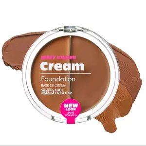 Rubykisses  RDF14 Cream Foundation Duo 3D Face Creator - New Look Same Formula - Base de Crema para un Maquillaje Natural y Radiante RDF14
