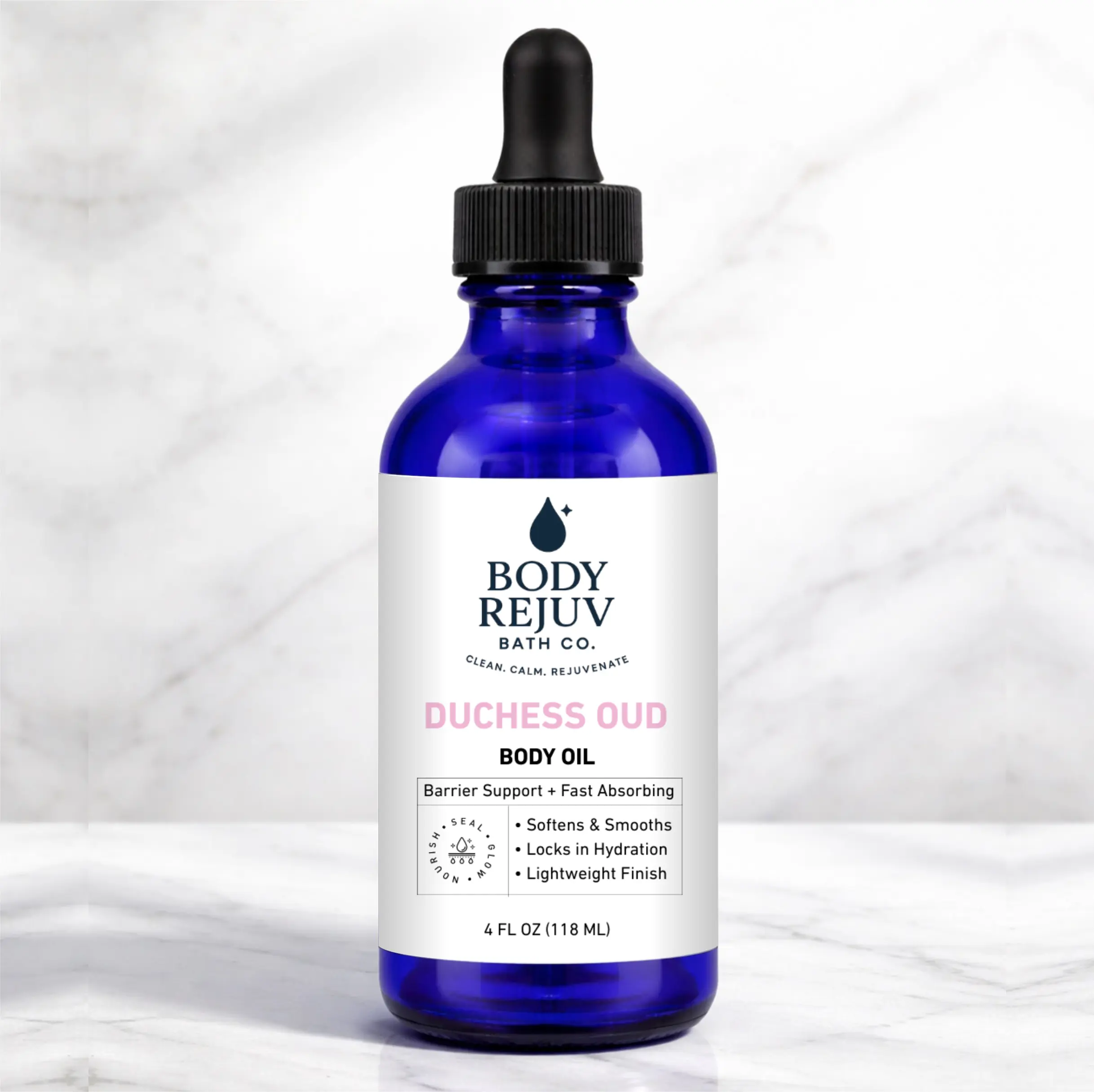 Duchess Oud Perfume Body Oil for Women - 4 oz. Feminine Fragrance with Juicy Pear, Lychee, and Grapefruit Notes - Lightweight, Fast-Absorbing Formula for Hydration and Silky Smooth Skin