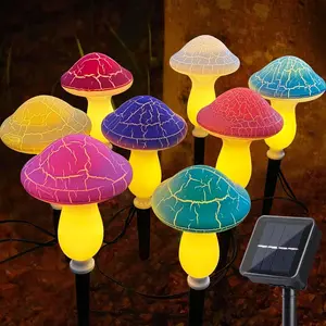 Solar Powered Mushroom Shaped Garden Light, Waterproof LED Light, Outdoor Decorative Light for Pathway Lawn Yard, Perfect for Enhancing Your Outdoor Atmosphere, Solar Garden Lights