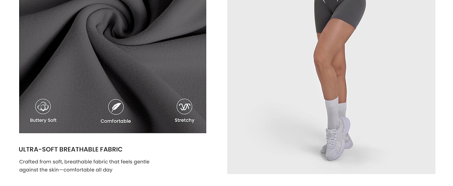 Sunzel Colorblock Women’s Biker Shorts, High Waist, Tummy Control — Ultra-Soft, Squat-Proof, Seamless Front, Workout Spandex Shorts