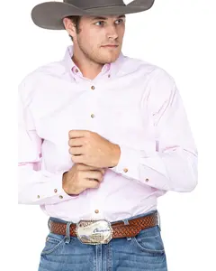 Ariat Men's Men'S Dayne Mini Striped Long Sleeve Shirt Big And Tall - 10023596-B&T