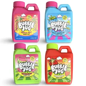 Bubble Jug Bubble Gum Variety Pack – Blue Raspberry, Watermelon, Strawberry & Tropical Fruit | 4 Mini Gum Jugs