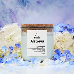 Hydrangea Candle | Hydrangea · White Rose · Sweetpea | 100% Coconut + Soy Wax | Pay What You Can