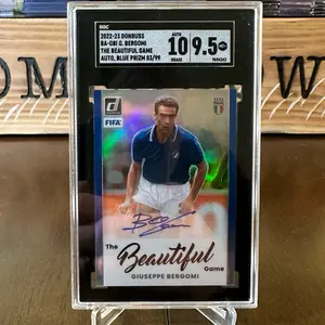 Giuseppe Bergomi - 2022/23 Donruss The Beautiful Game Autograph Blue Prizm 83/99 #BA -GBI