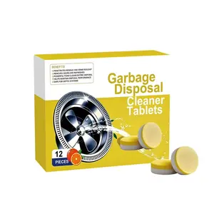Garbage Disposal Cleaner Tablets, Daily Kitchen Sink Cleaning, Odor Removal, Stain Removal, Household Essential, Easy to Use