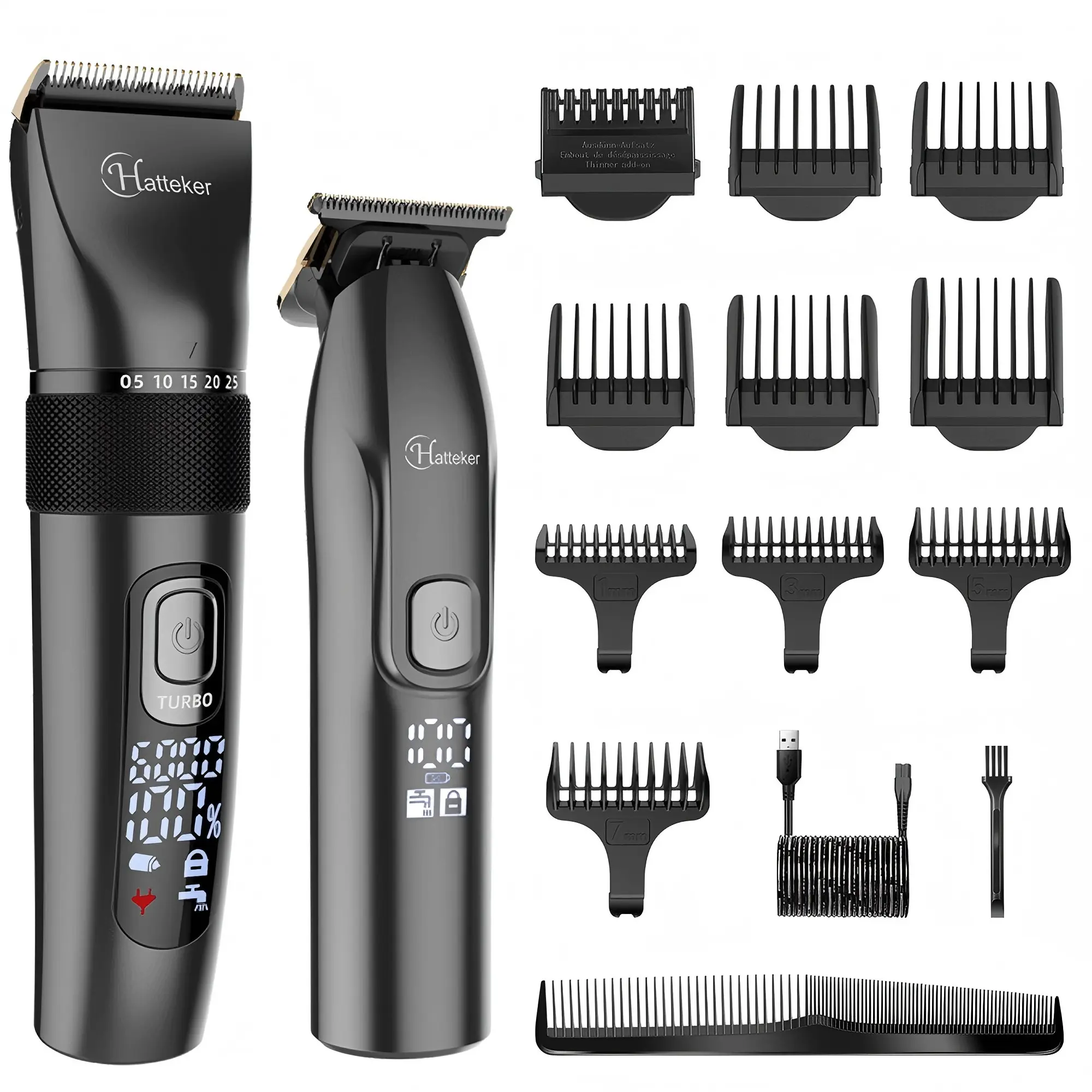 Professional T-Blade Electric Shaver & Trimmer for Men, Rechargeable Grooming Tool with Built-In Battery, USB Charging Travel Shaver, Ideal Gift for Him