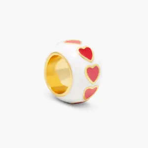 Gaby Heart Enamel Bead