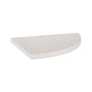 8.9 in. Marmiline Pearl Polished Engineered Stone Corner Shelf