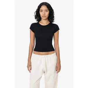 FFR3035L - Poly Cotton Baby Rib Cap Sleeve Tee