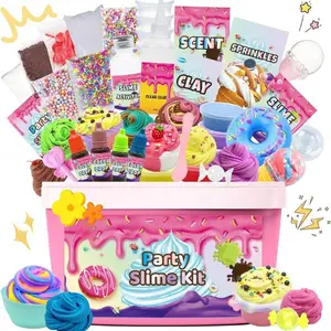 Mini Party Slime Kit for Girls and Boys, Max Party Favors Slime Making Kit to Make Butter Cloud and Foam Slime, Stress Relief Toys, DIY Slime Supplies for Girls and Boys