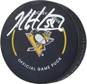 Kris Letang Pittsburgh Penguins Autographed Official Game Puck - Fanatics Authentic Certified