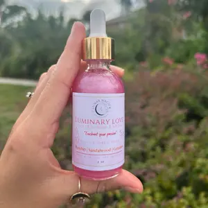 Luminary Love Self Love Ritual Body Oil Rose Quartz Crystal Infused Shimmering Self Care Intimacy Connection Rosehip Geranium 2oz