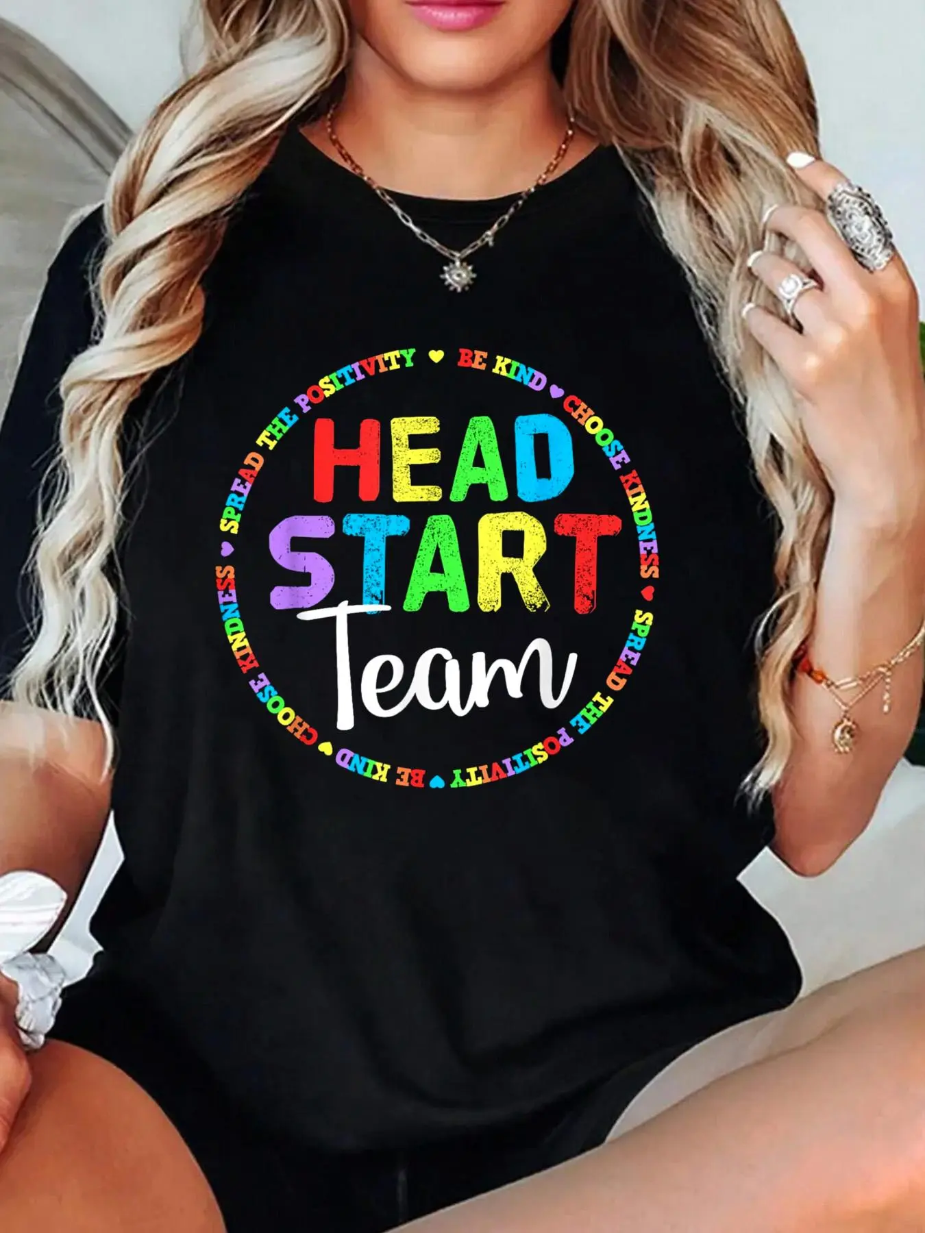 100% Cotton T-shirts Teacher Early Childhood Education Preschool Head Start Crew T-Shirt for Men Women Girls Kids