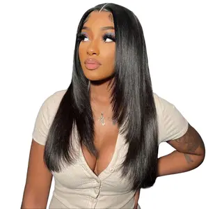 BGMgirl Layered Cut Straight 7x5 Lace Wear Go Glueless Wig 250% Density  Pre Bleached Knots Pre Plucked Hairline Pre Cut Lace 100% Human Hair Beginner Friendly Clearance Sale