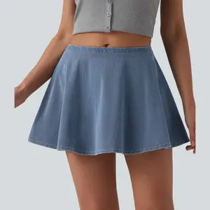 【Creator’s Pick】Halara Flex Mid Rise  A-ine Denim Casual Skort