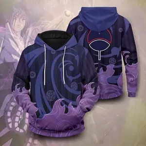 Pemagear Sasuke Uchiha 3D All Over Print Hoodie