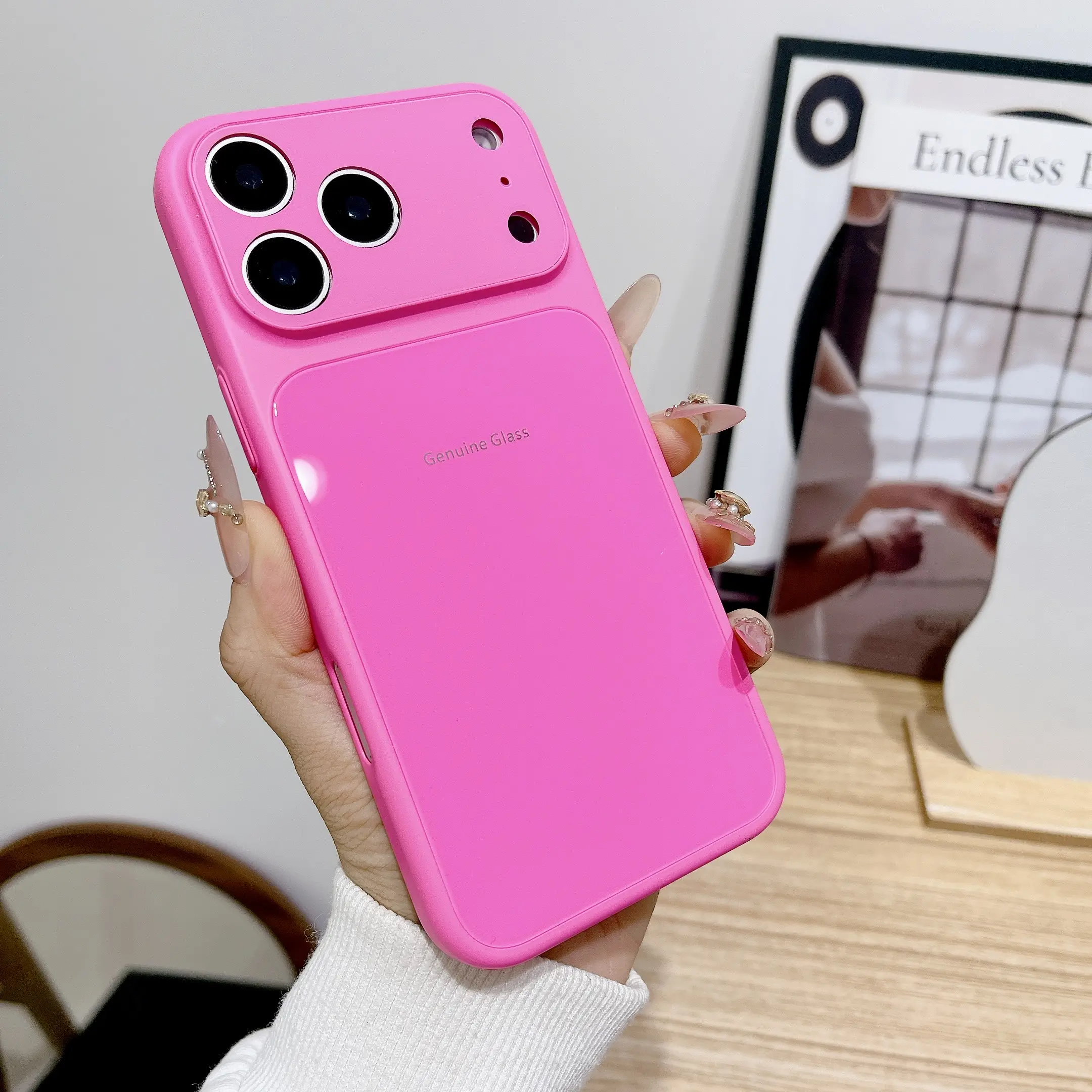 Simple Fine-Hole Glass Cover Protector for iPhone 13 Pro Max, 14, 15, 16, 17 Plus - Shockproof, Drop-Proof Smartphone Case, Cellphone Protection Accessories#DealsForYouDays