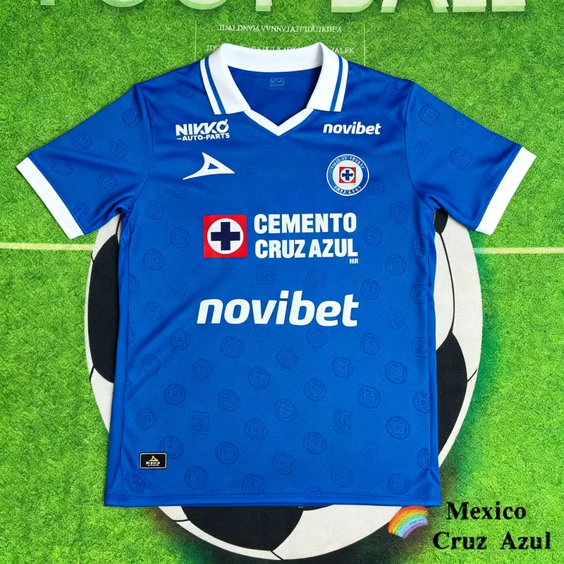 2526 Mexico League Cruz Azul Home Blue Away Green Goalkeeper Short