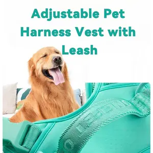 New cross-border dog harness, vest-style harness with leash and collar.