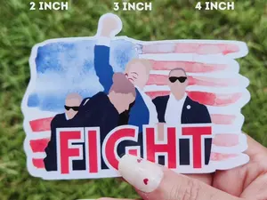 FIGHT FLAG Sticker - premium vinyl decal