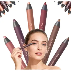 Eenty 6PCS Shadow Liner 2-In-1 Eyeliner & Eyeshadow, Eyeshadow Stick With Smudge Brush, Long-Lasting & Smudge-Proof