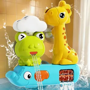 Toddler Bath Toy Rotating Water Wheel, Abs Material, Fun Sensory Shower Game Set, Educational Water Play Toys for Kids, Unisex, Ages 3+, Colorful