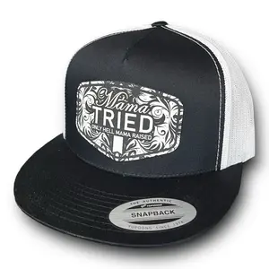 Mama Tried White patch hat