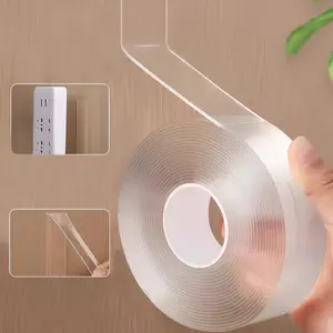 Super Strong Double Sided Tape Nano Tape Transparent Reusable Waterproof Adhesive Tape Heat Resistant Bathroom Home Decoration