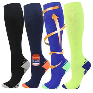 ISUNIE Compression Socks Arrows series Knee High Socks for Women & Men for Athletic & Daily, Running, Climbing, Hiking, All Seasons,Unisex, Support Sock