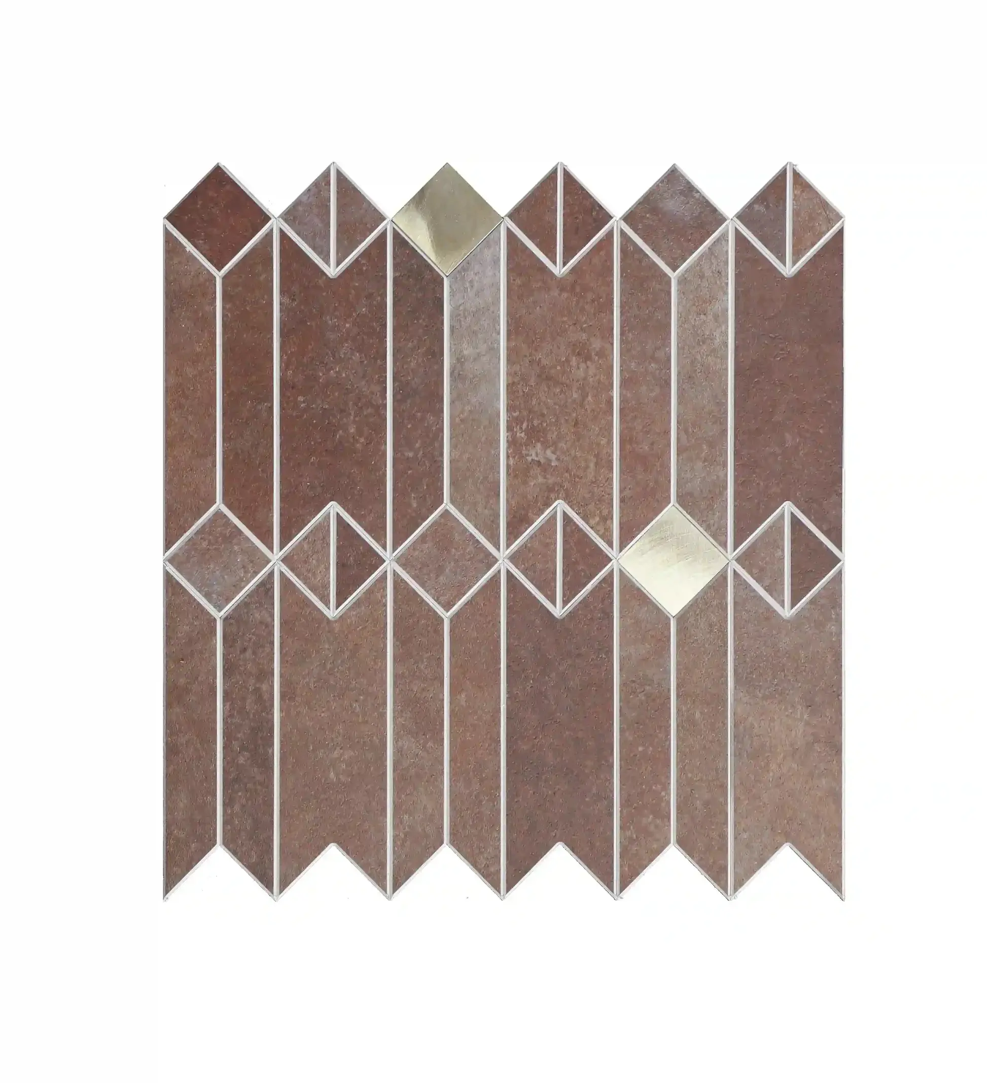 COLAMO Venus Bronze Simple Geometry Peel-and-Stick DIY  - Soundproof, for Accent Wall, Kitchen & Bedroom Decor, Home Improvement Options:, 5p, 10p self adhesive backsplash