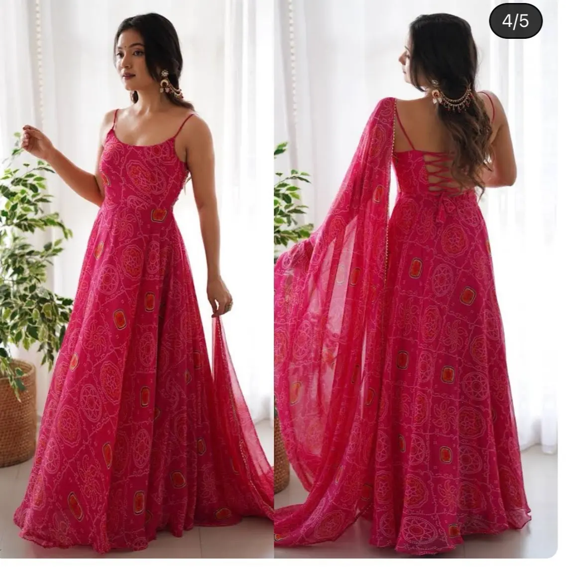 Badhani print Anarkali set Badhani print Anarkali set