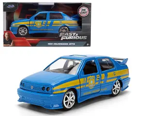1:32 Fast & Furious Volkswagen Jetta Federal Highway Police – Blue with Yellow Stripes by Jada