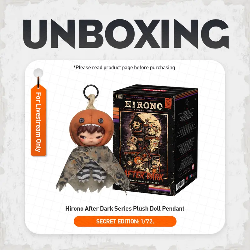 Unboxing-POP MART Hirono After Dark Series Plush Doll Pendant Blind Box, Bag Charm, Keychain-3.0