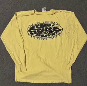 1980s Rip Curl California Vintage Long Sleeve Single Stitch Rare Surfwear